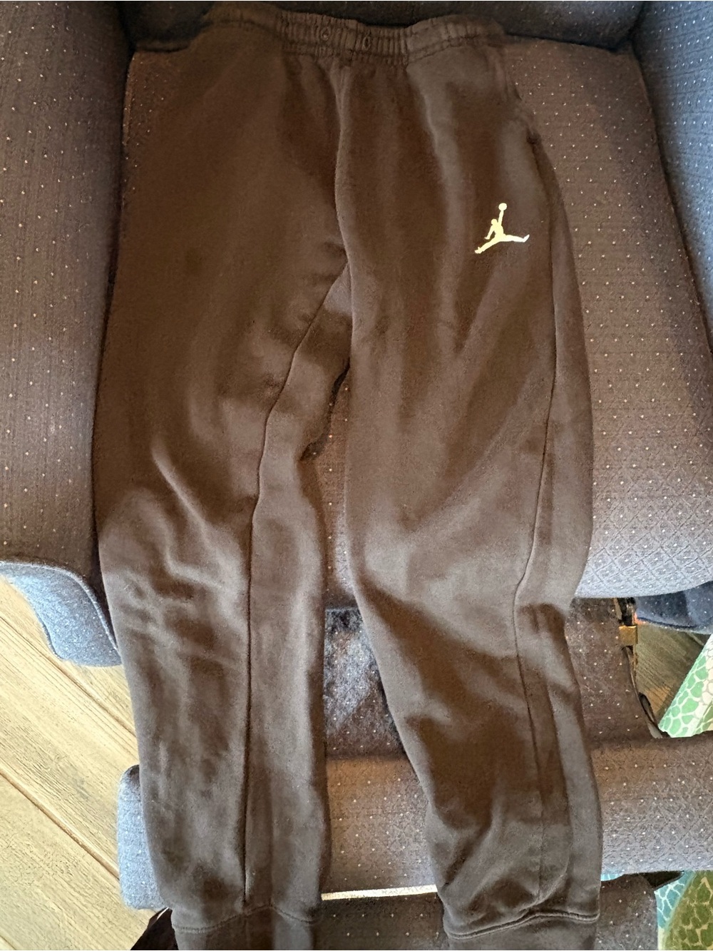 Jordan Black Kids' Jogger Sweatpants with Contrasting Logo